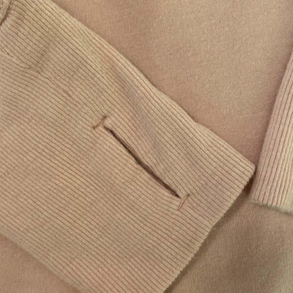 Athleta V-neck sweatshirt. Like new, very soft with side slits and thumb holes! - Picture 3 of 4